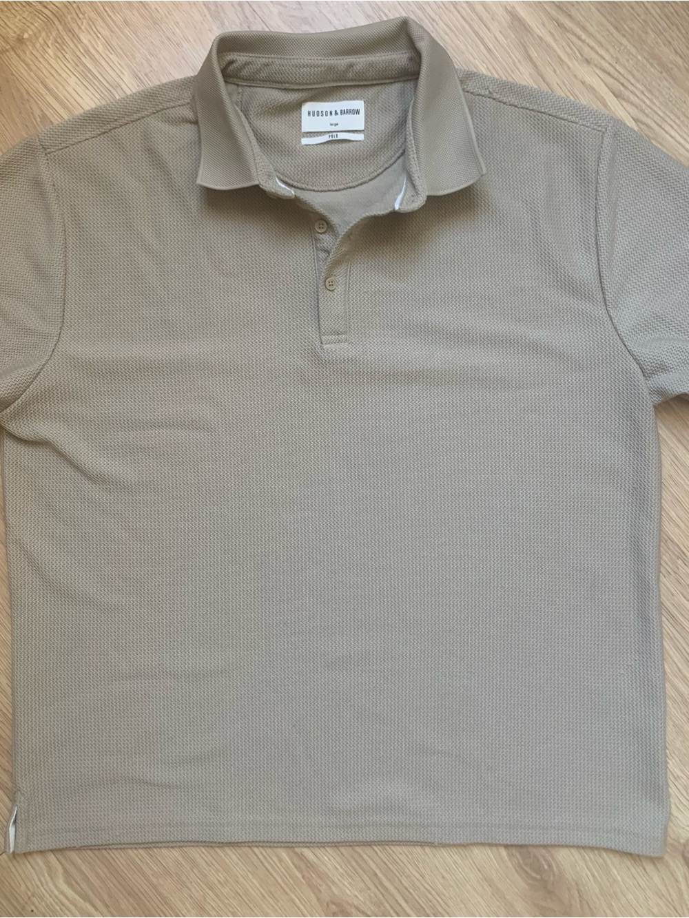 Men's Beige Polo Shirt  HUDSON & BARROW